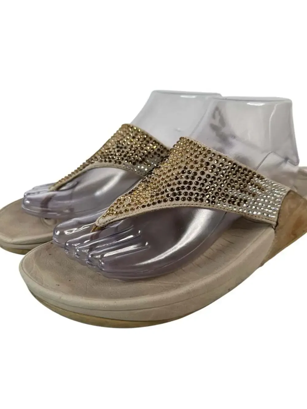 Fitflop cushioned thong embellished